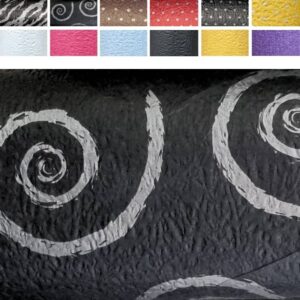 Aranžerski papir 50010 - črna s srebrnimi spiralami